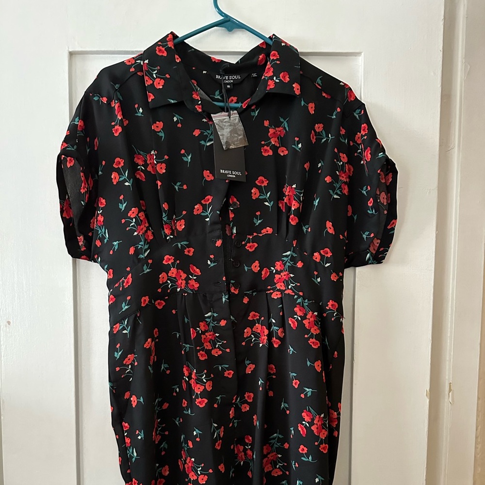 Brave Soul floral dress — NWT